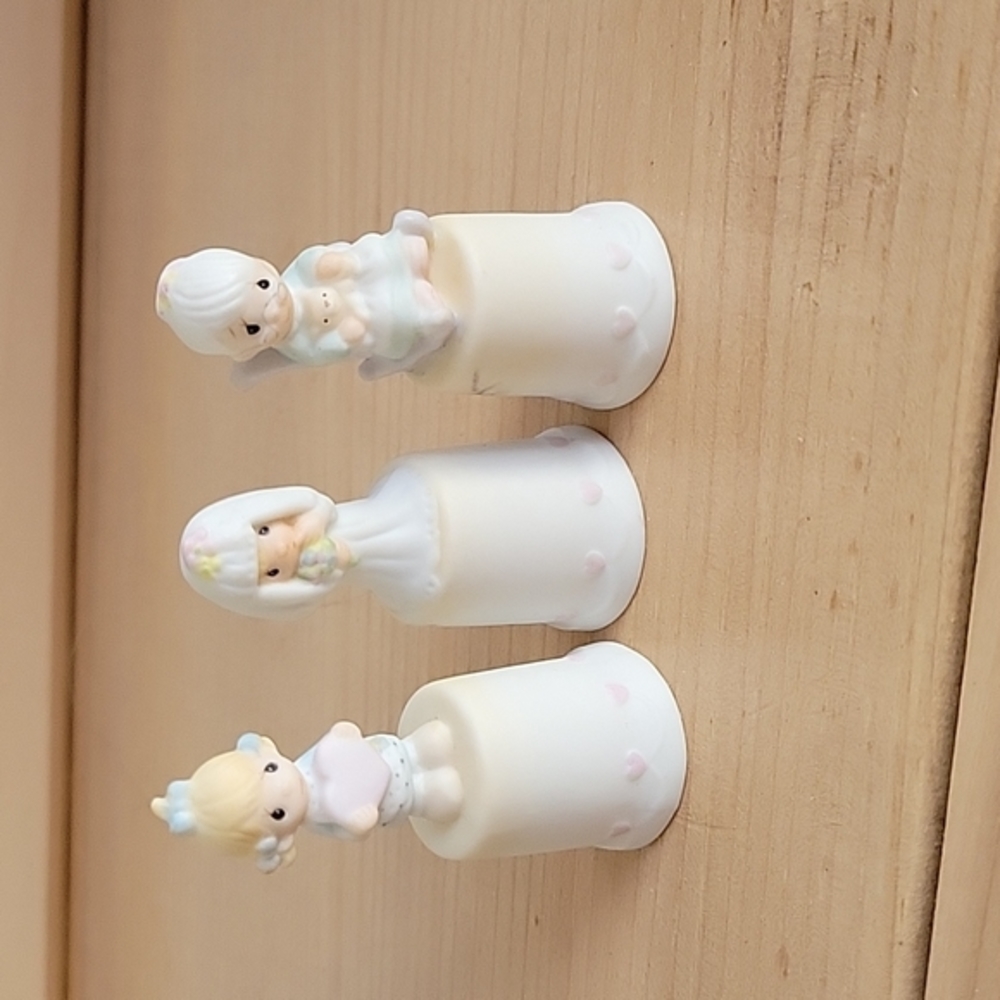 Vintage Precious Moments signed Thimbles. Three in all.  (2l 1985 and (1)1964